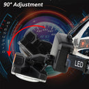 Axya COB LED Headlamp Rechargeable 3-Mode Waterproof for Hunting Fishing