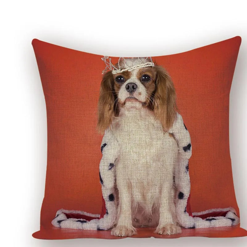 Axyaa Animal Dog Pillow Covers: Golden Retriever, Boston Terrier, Chihuahua Decor