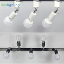 Axyaa Minimalist E27 Track Light with Adjustable Direction in Ceiling Mounted Fixture