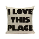 Axyaa Love Letter Cushion Cover Decorative Pillows Sofa Car Home Decor Linen Throw Pillow Case