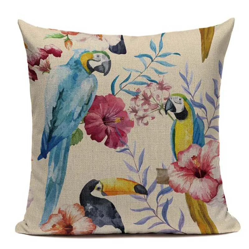 Axyaa Tropical Plant Banana Leaf Throw Pillow Cover for High Quality Home Decor