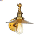 Axyaa Industrial Retro Wall Lamp Swing Arm Sconce Gold Vintage Apliques Pared