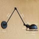 Axyaa Industrial Vintage Swing Arm Wall Sconce