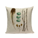 Axyaa Cotton Linen Feather Cushion Cover for Home Decor