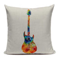 Axyaa Music Series High Quality Cotton Linen Cushion Cover Pillow Case
