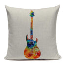 Axyaa Music Series High Quality Cotton Linen Cushion Cover Pillow Case