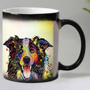 Color Changing Pop Art Dogs Mug, 11oz, Axyaa Brand