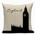Axyaa Union Jack American Flag Throw Pillow Cases, 45x45cm, Top King Size Bed Print
