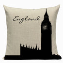 Axyaa Union Jack American Flag Throw Pillow Cases, 45x45cm, Top King Size Bed Print