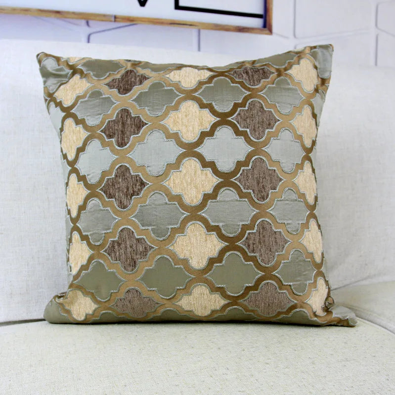 Axyaa Chenille Moroccan Style Cushion Cover - 45x45cm