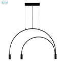 Axyaa Postmodern Arch Chandelier: Creative Personality Design for Home, Restaurant, Café, Study