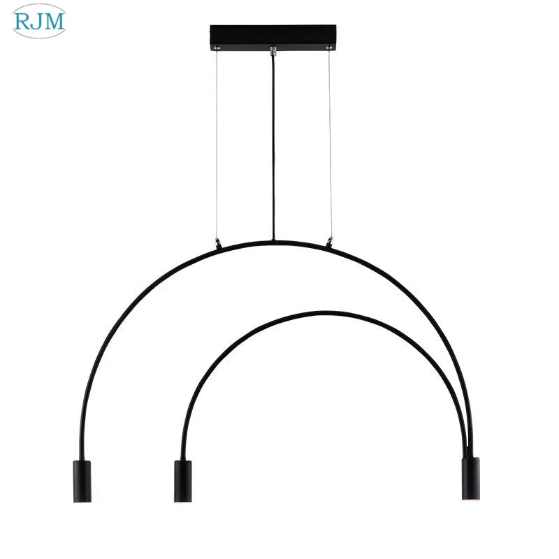 Axyaa Postmodern Arch Chandelier: Creative Personality Design for Home, Restaurant, Café, Study