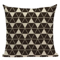 Axyaa Geometric Linen Cushion Cover 45x45cm - High Quality Decor Pillow