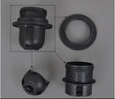 Axyaa E27/E14 Lamp Bulb Holder | Lighting Accessory Fitting Socket Base | Black/White, 110-220V