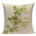 Axyaa Tree Green Cushion Cover: Green Decorative Flower Sofa Car Pillow