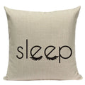 Axyaa Simple Geometry Pillowcase - Zebra Leopard Print Home Cushion