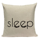 Axyaa Simple Geometry Pillowcase - Zebra Leopard Print Home Cushion