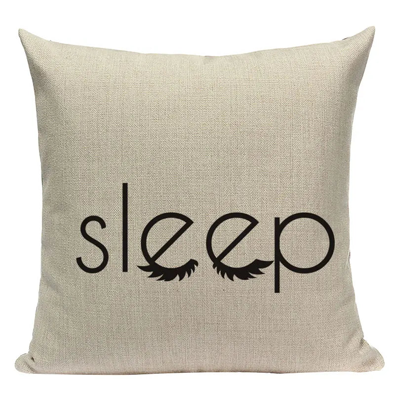 Axyaa Simple Geometry Pillowcase - Zebra Leopard Print Home Cushion