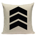 Axyaa Simple Geometry Pillowcase - Zebra Leopard Print Home Cushion