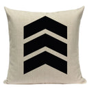 Axyaa Simple Geometry Pillowcase - Zebra Leopard Print Home Cushion