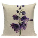 Axyaa Velvet Deer Floral Stripes Pillow Cover for Sofa Beds and Car