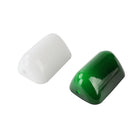 Axyaa Green/White Glass Bankers Lamp Shade Cover Live Edge Glass Replacement