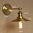 Axyaa Gold Arm Vintage Wall Lamp with Edison Bulb