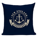 Nautical Anchor Velvet Throw Pillows for Home & Car Decor by Axyaa
