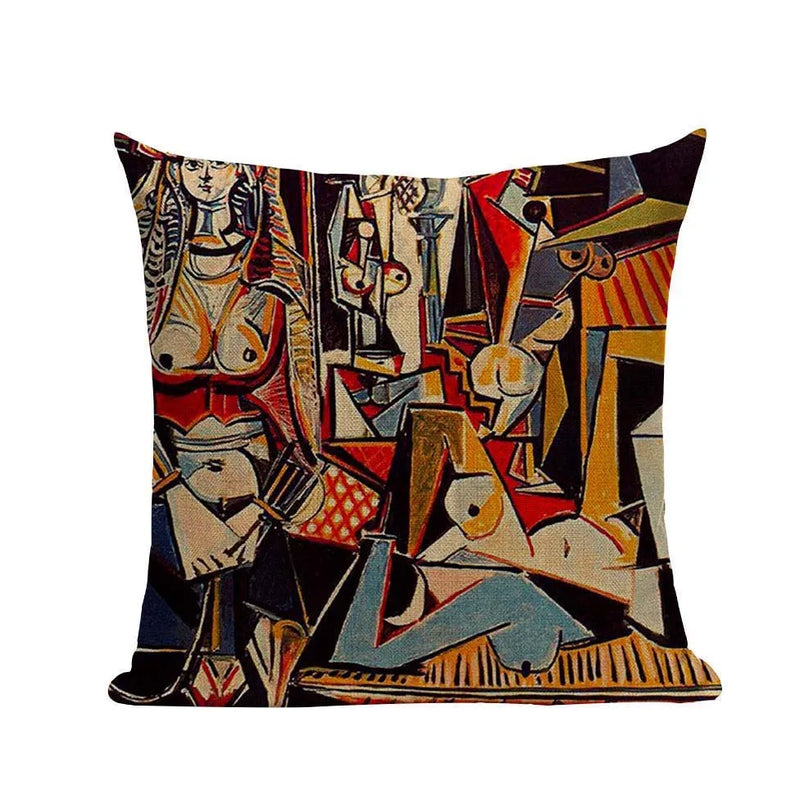 Axyaa Picasso Paintings Decorative Cushion Covers - Starry Night & Abstract Art