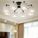 Axyaa LED Ceiling Chandelier with Lampshade for Living Room