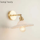 Axyaa Nordic Glass Wall Lamp LED Sconce Vintage Edison Lighting