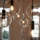 Axyaa Bubble Glass Ball Pendant Light for Living Room Bedroom Kitchen