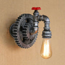 Axyaa Vintage Iron Pipe Wall Lamps Retro Loft Living Room Bedroom Lights