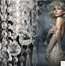 Axyaa Modern LED Crystal Wall Light Sconce, Stainless Steel Home Lighting