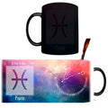 Axyaa Aquarius Constellations Ceramic Coffee Mug: Heat Sensitive Color Changing Magic Tea Cup