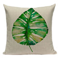 Axyaa Tree Green Cushion Cover: Green Decorative Flower Sofa Car Pillow
