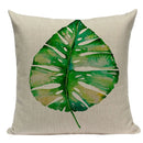 Axyaa Tree Green Cushion Cover: Green Decorative Flower Sofa Car Pillow