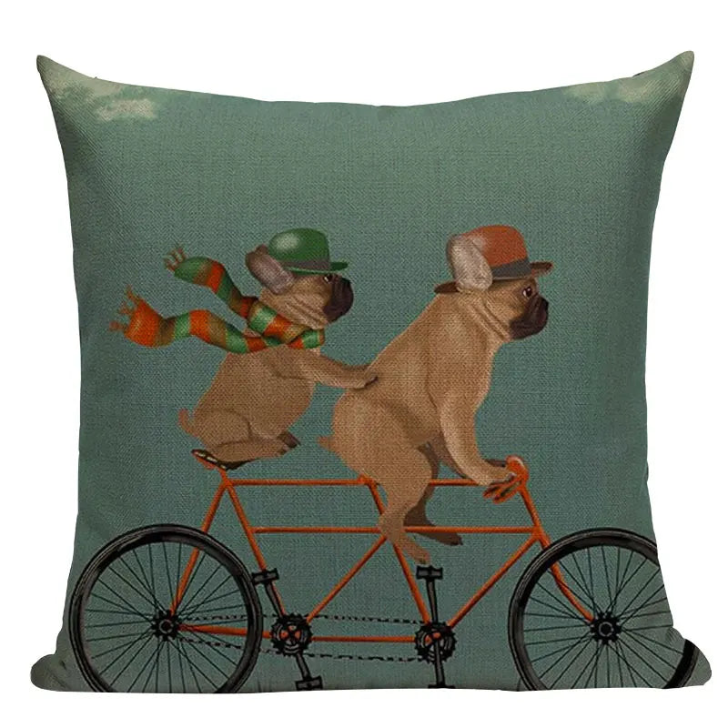 Axyaa Nordic Dog Lion Bunny Home Decor Pillow Case Sofa Cover 45x45cm Square