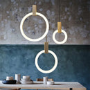 Axyaa Modern LED Ring Pendant Chandelier for Foyer Kitchen Dining Bedroom