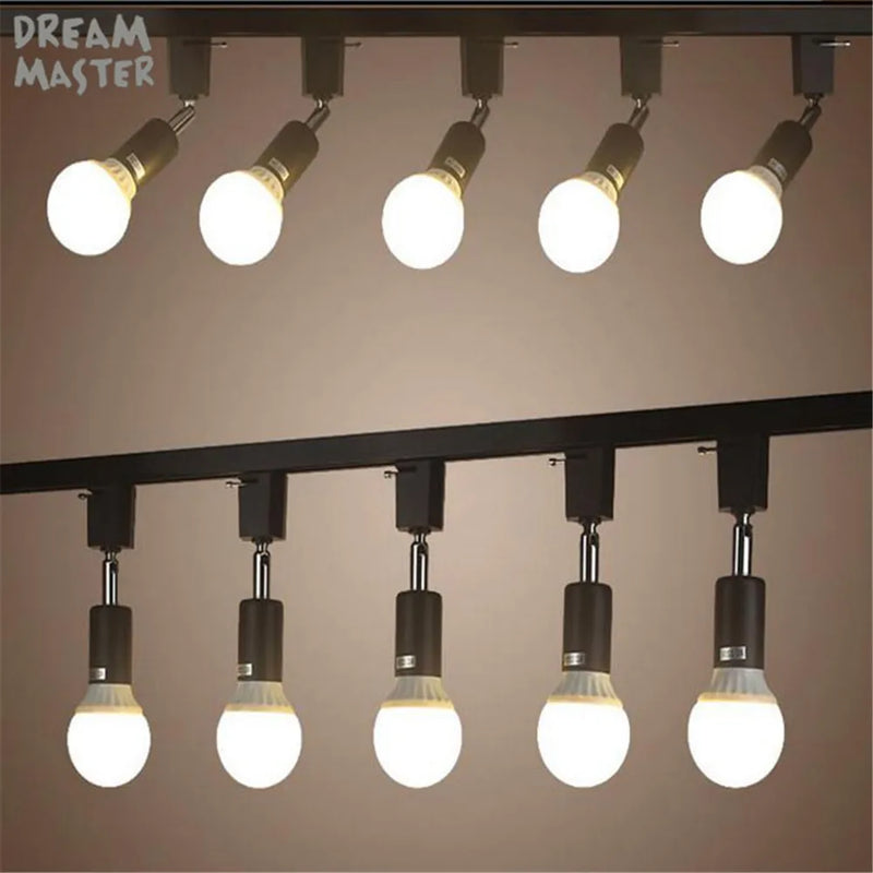 Axyaa Rotating Track Light: Modern E27 Holder Spot Ceiling Lamp