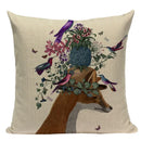 Axyaa Nordic Dog Lion Bunny Home Decor Pillow Case Sofa Cover 45x45cm Square