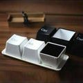 Axyaa Keyboard Cup Set: Ctrl Del Alt 3-Piece Fashion Cups, Black Color