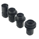 Axyaa E27 Socket Lamp Base with Switch - Black Bulb Holder Socket