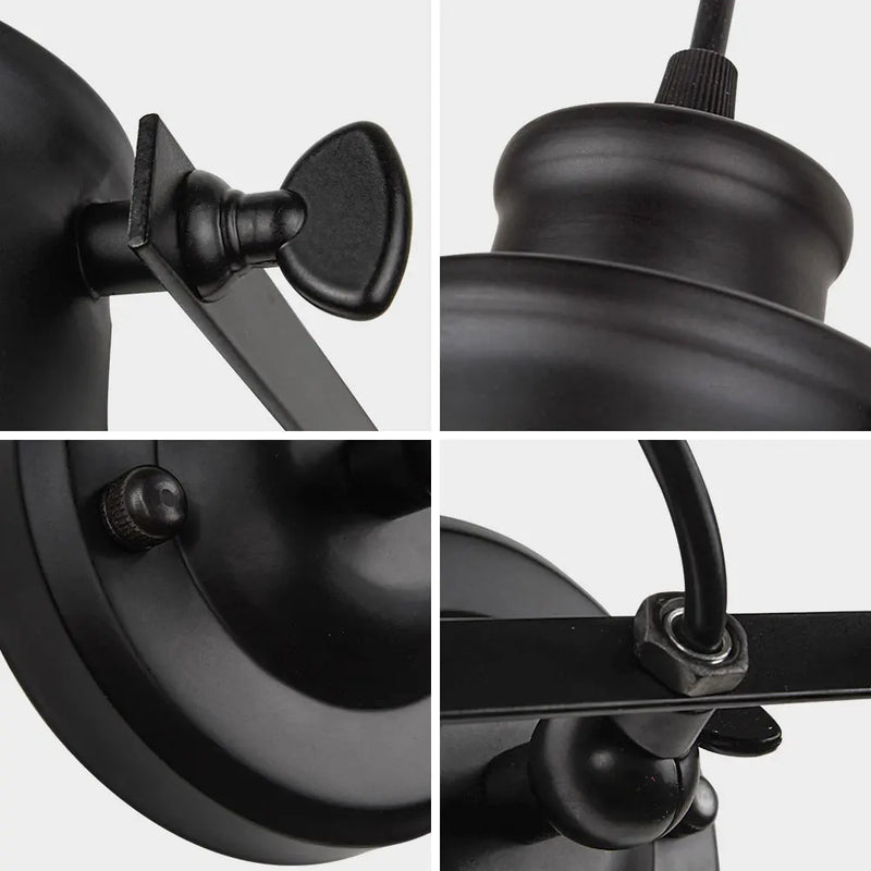 Axyaa Vintage Industrial Wall Sconce with Pull Chain Switch