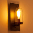 Axyaa Retro Loft Glass Wall Sconce for Warehouse Corridor Living Room Bedroom