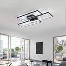 Axyaa Modern LED Ceiling Light Fixture for Living Room Bedroom, Dimmable and Sleek