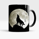 Axyaa Color-Changing Mug – Wolf Tiger Panther Design – Ideal Birthday Gift for Coffee Lovers.
