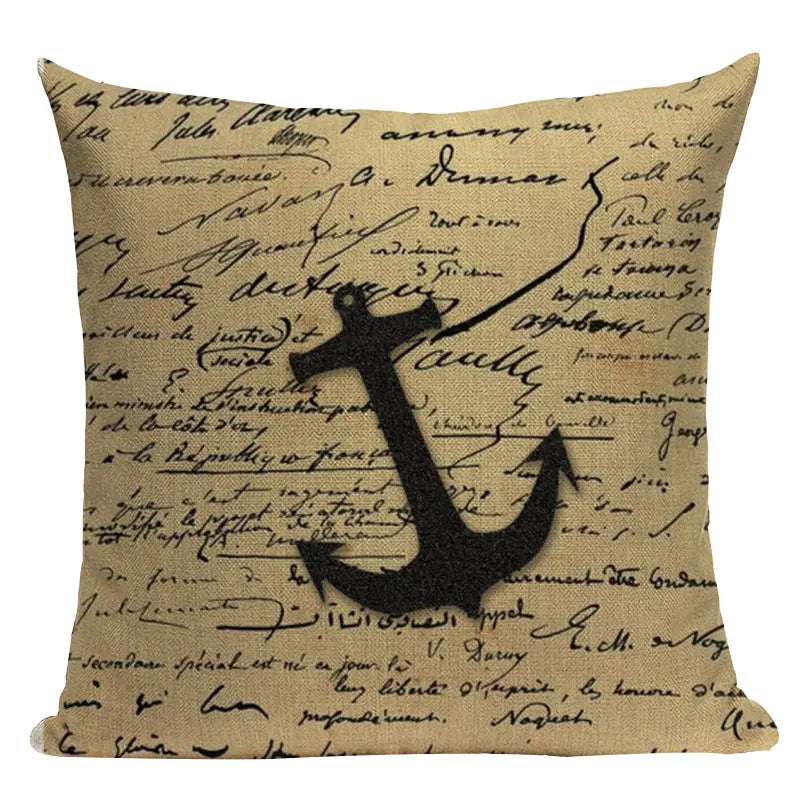Axyaa Ocean Decor Throw Pillow Cover for Home & Office Furniture