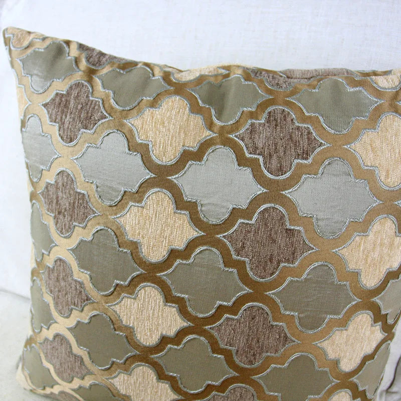Axyaa Chenille Moroccan Style Cushion Cover - 45x45cm