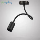 Axyaa Industrial Track Lighting for Ceiling Mount with Adjustable Gooseneck Spotlight